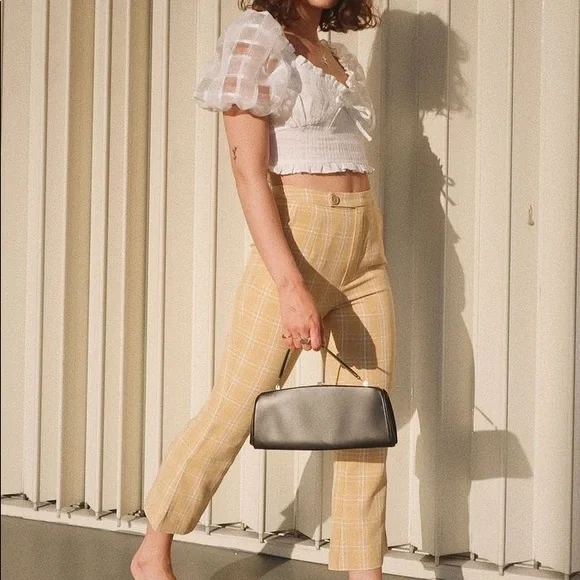 Yellow Flared Pants - Petite Studio NYC - Picture 3 of 6